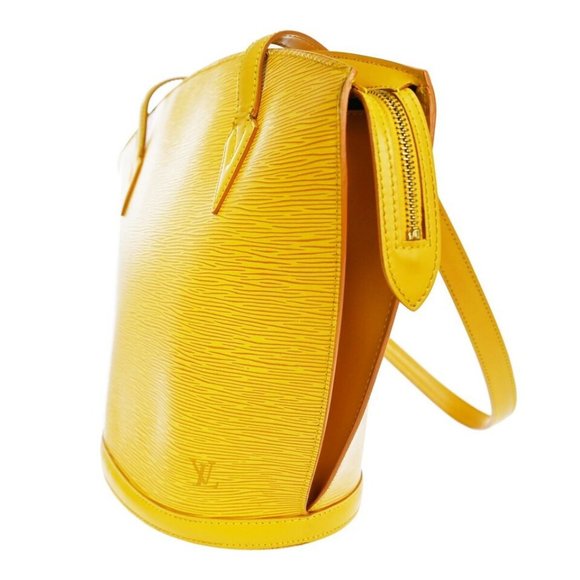LOUIS VUITTON Saint Jacques Shoulder Bag Epi Leather Yellow - Picture 2 of 16